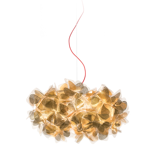 lampada sospensione clizia-media-mama-non mama non mama oro cavo rosso